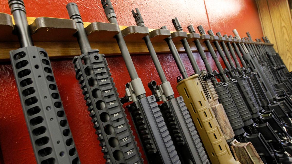 AR-15 style rifles on sale in 2012 in Colorado. (AP Photo/Alex Brandon, File)