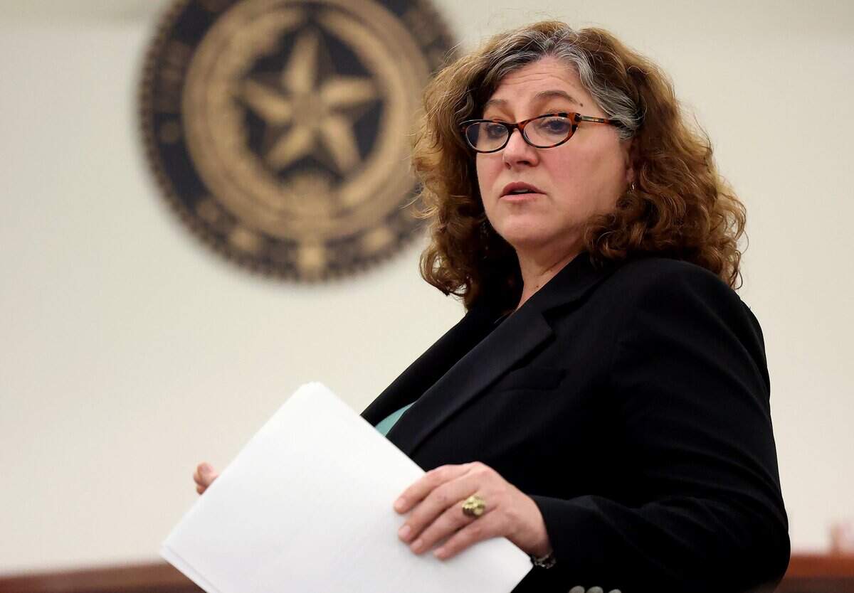 Defense attorney Susan Anderson gives closing arguments during the punishment phase of Tanner Horner's capital murder trial on Tuesday, May 5, 2026, at the Tim Curry Criminal Justice Center in Fort Worth. Horner pleaded guilty to capital murder in the November 2022 strangulation killing of 7-year-old Athena Strand.