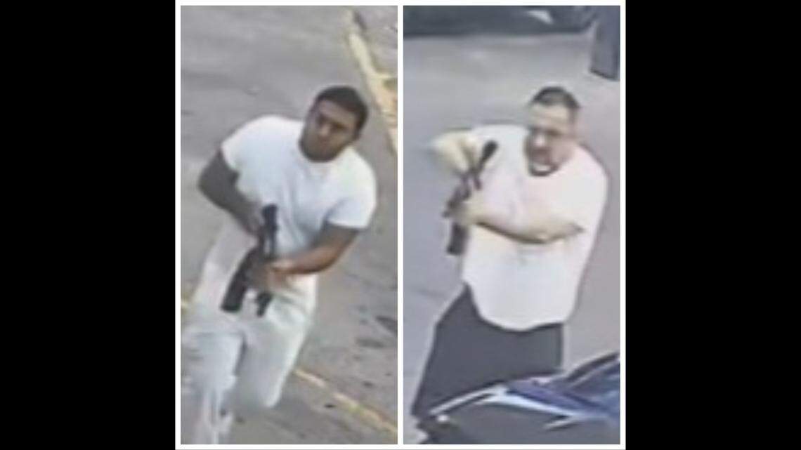 Houston Police Department shared photos of the suspects captured by surveillance camera.