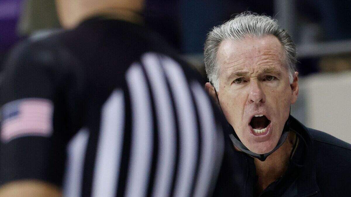 TCU coach Jamie Dixon during the West Virginia game on Tuesday night. The Frogs fell 74-66 to the No. 10 Mountaineers