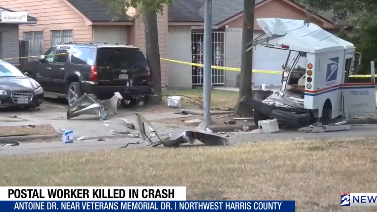 A 58-year-old USPS worker was taken to a hospital but died from their injuries.