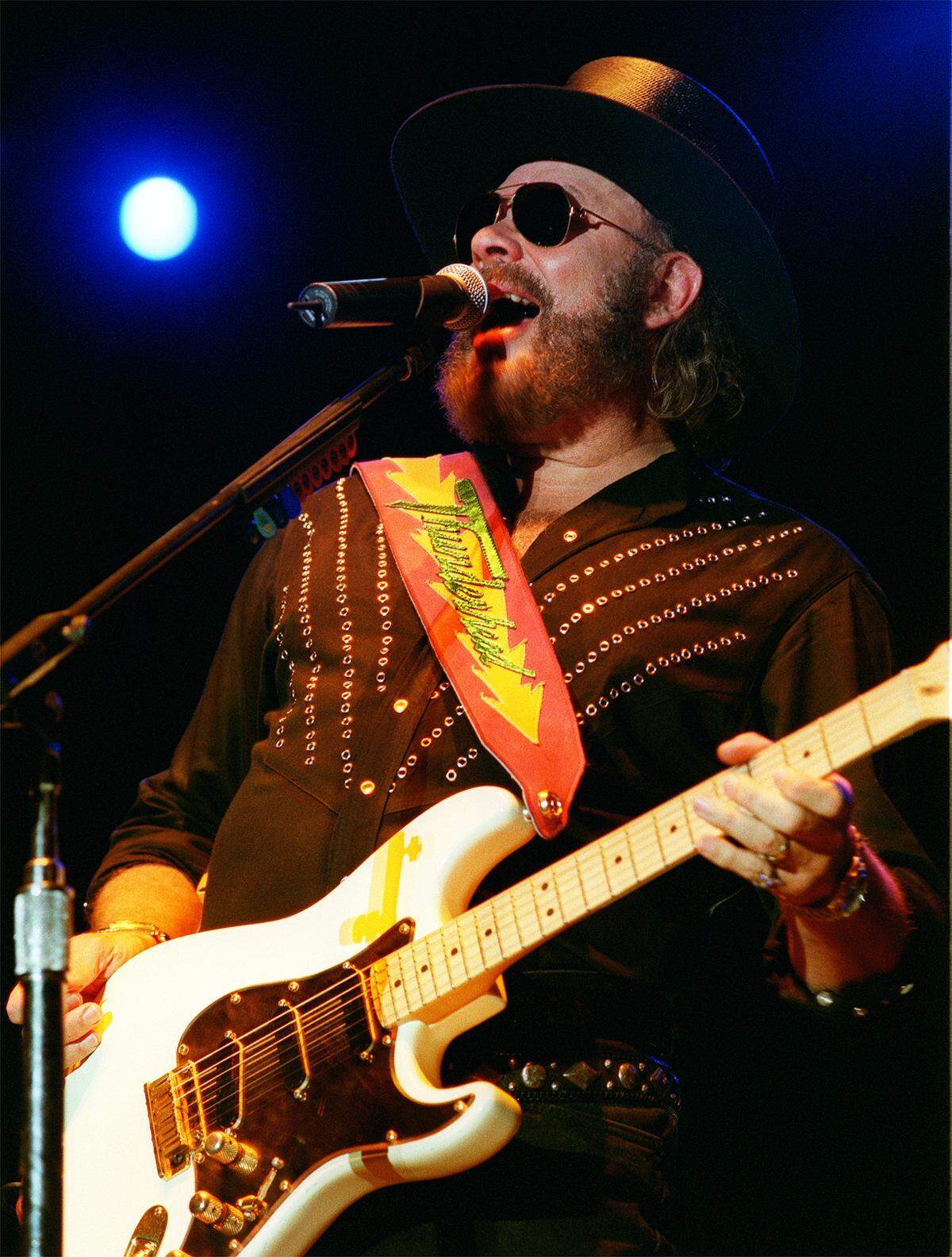 Aug. 24, 2003: The infamous Hank Williams Jr. II was the highlight of the first annual Stockyards Stampede Concert next to Billy Bob’s Texas