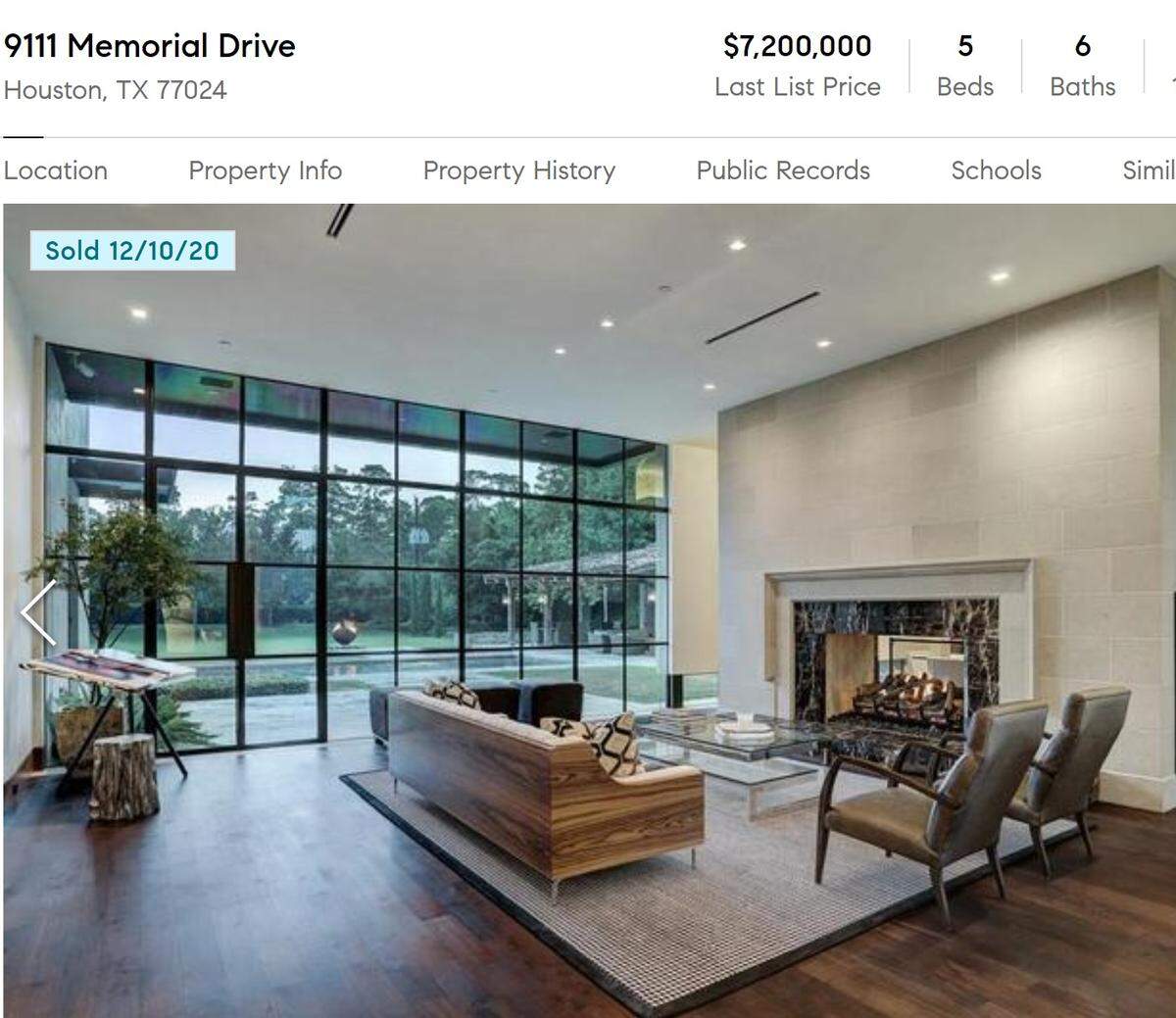 Marble fireplace