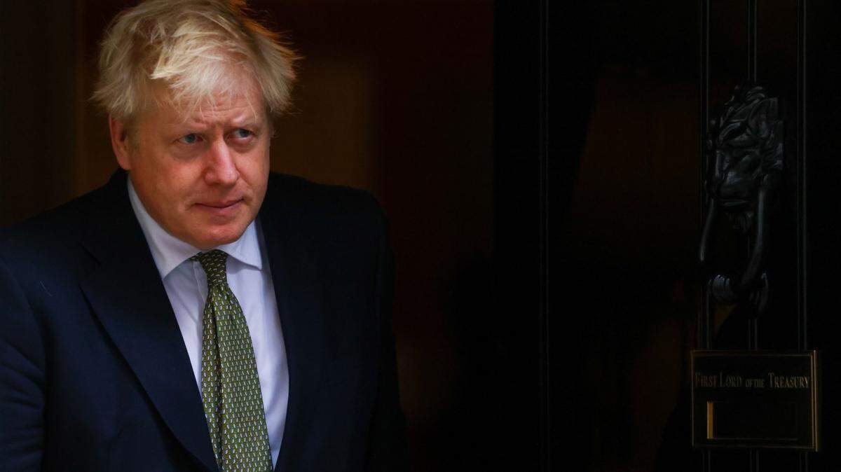Boris Johnson, U.K. prime minister, outside 10 Downing Street in London on Oct. 22, 2020.