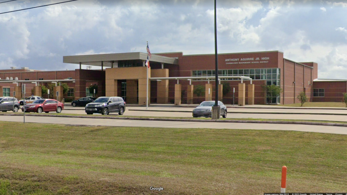 A mom in Texas says her child was burned during P.E. class discipline at Anthony Aguirre Junior High School in Channelview, near Houston.