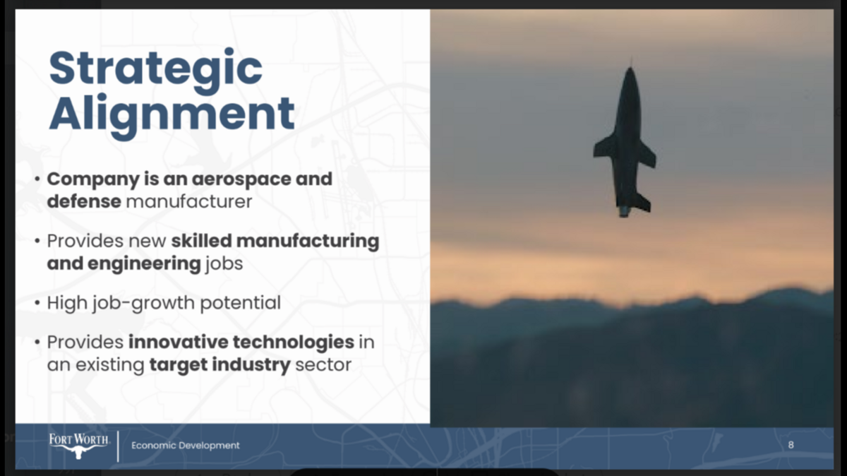 Mach Industries is looking for a site to build unmanned aerial vehicles.