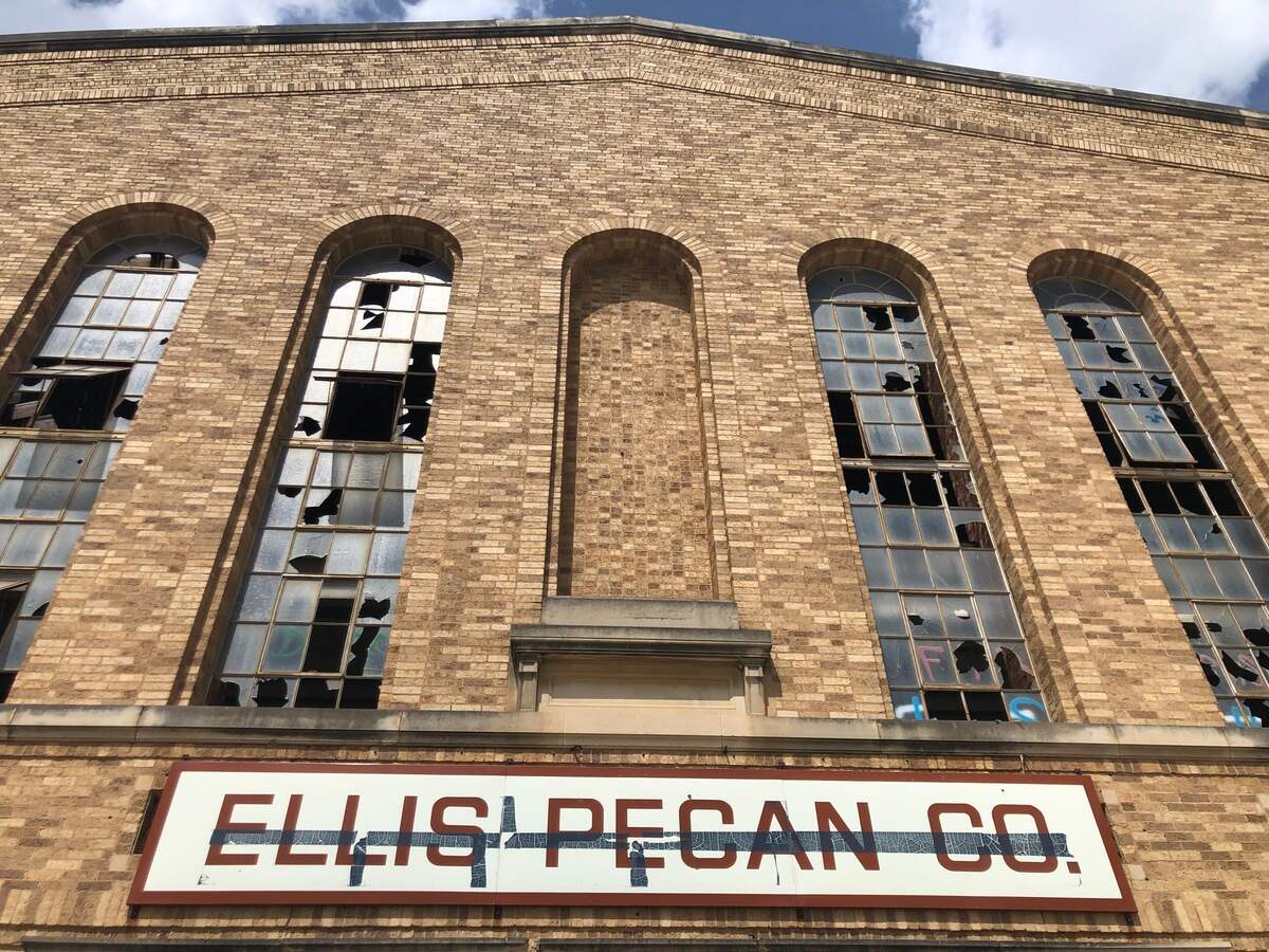 The 1924 Ku Klux Klan hall north of downtown Fort Worth is proposed for demolition. The land will be on the riverbank of the West Fork of the Trinity River when a flood control project is completed.