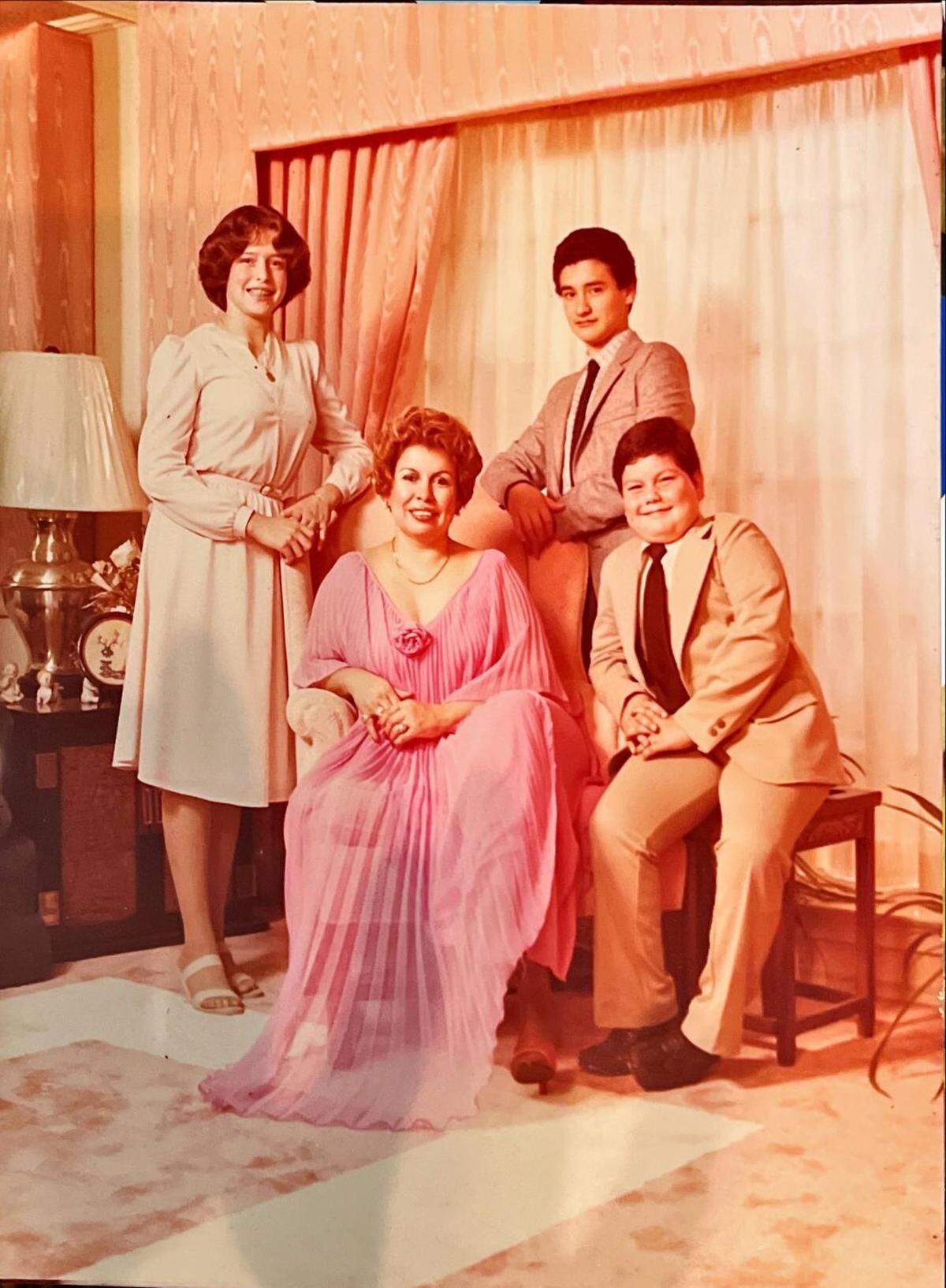 The Guadiana family around 1982. From left: Zavdi Castro-Guadiana, Deyla Guadiana, Juan Antonio Castro Jr. and Eliud Castro.
