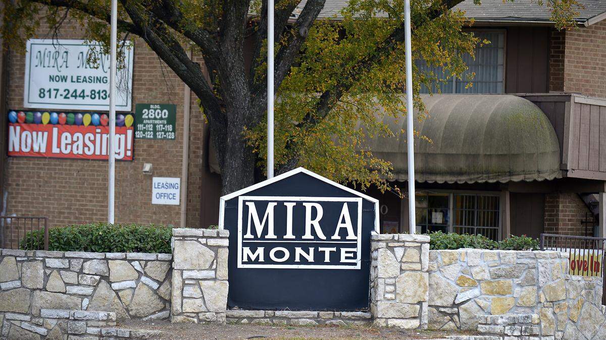 The sale price was not disclosed for the crime-ridden Mira Monte apartment complex in the Las Vegas Trail area.