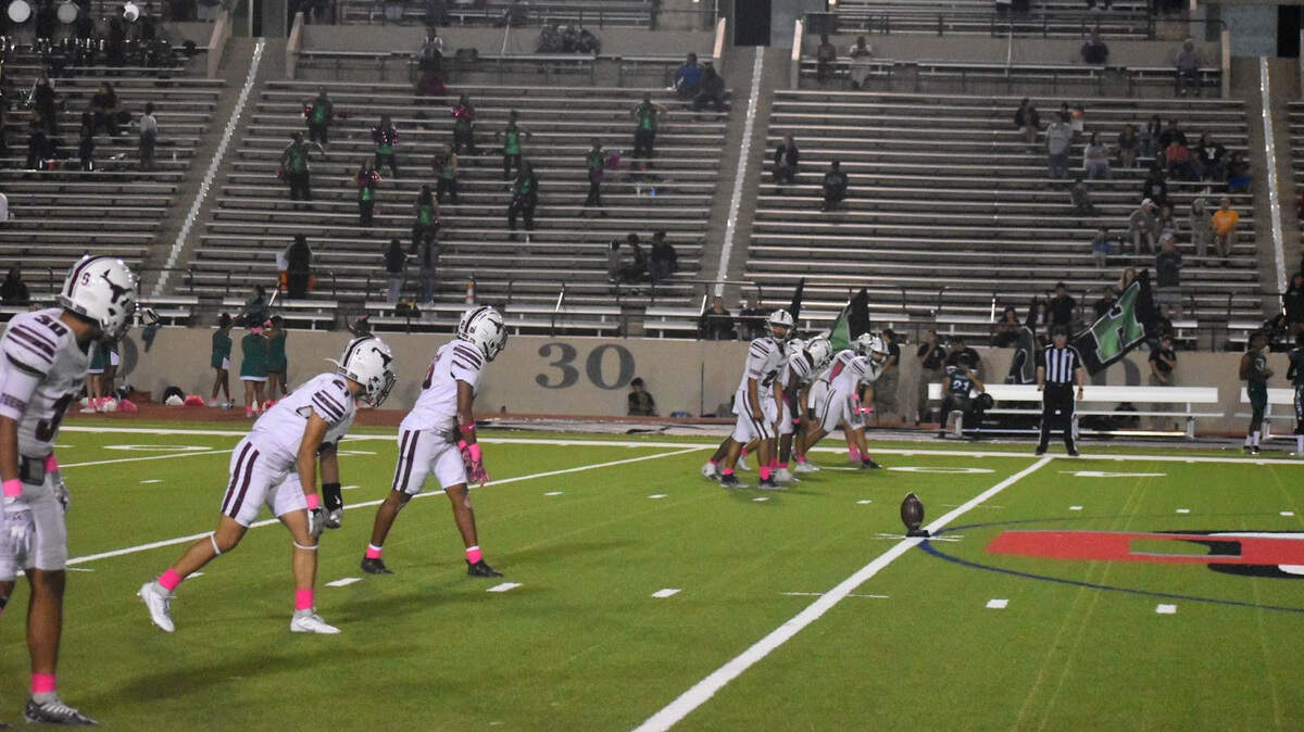 Trimble Tech and Northside battle during a high school football game at Farrington Field in Fort Worth, Texas, Friday, October 13, 2023.