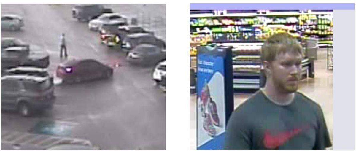 Ryan Reding, 28, has been charged with indecency with a child after police say he groped two girls at Texas Walmart stores.
