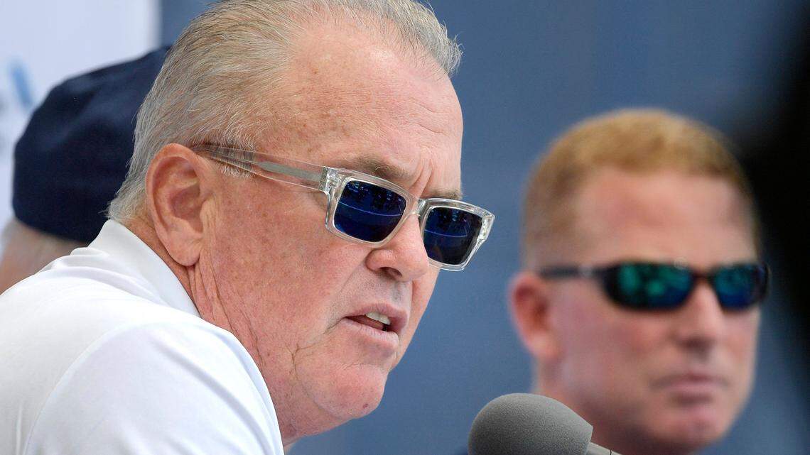 Stephen Jones Chief Operating Officer/Executive Vice President (left) says the Dallas Cowboys are planning on signing newly-acquired receiver Amari Cooper to a long-term contract extension.