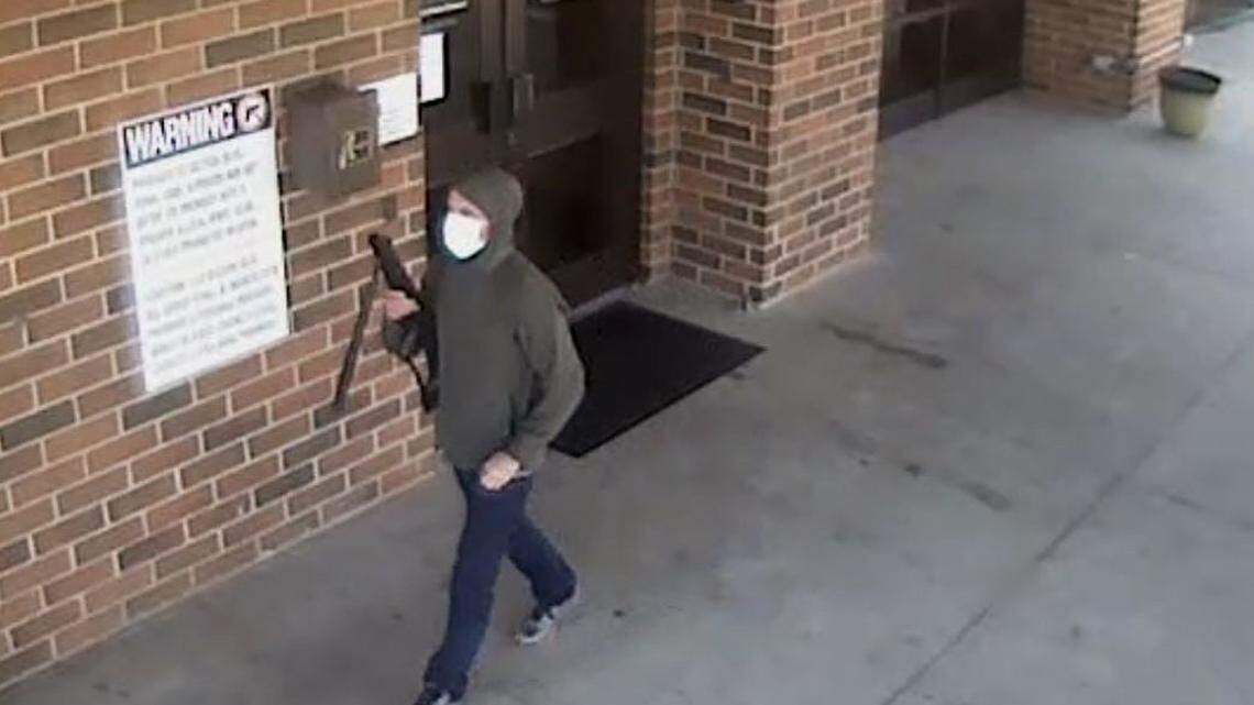 Arlington police are looking for a man who they say shot at a treatment facility with a pellet gun on Friday, May 6, 2022.