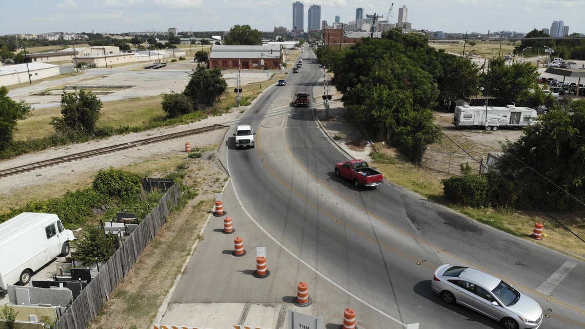 This unusual work zone requires traffic to take a detour around a detour