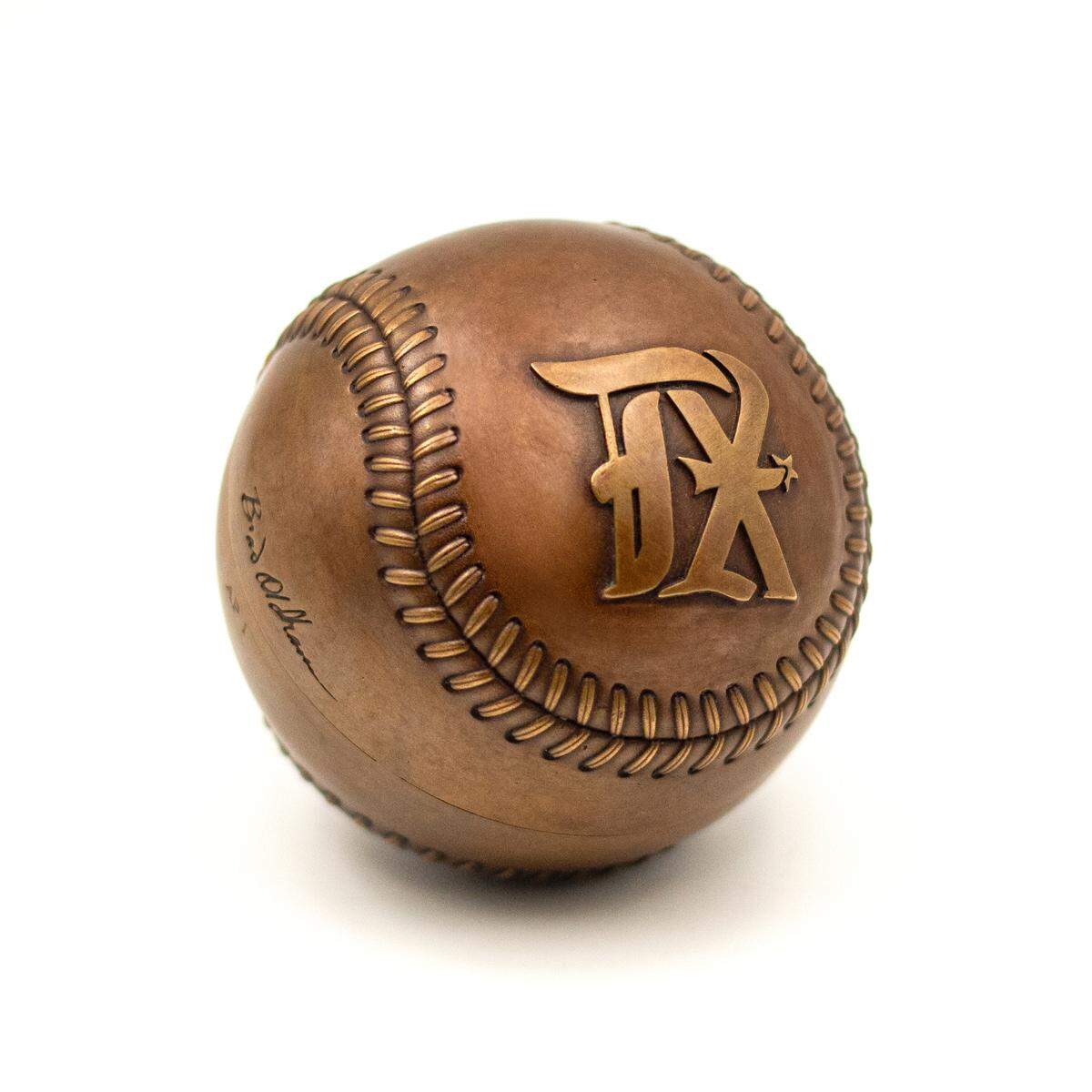 “Baseball Forever,” a collaboration between the Texas Rangers and Brad Oldham Sculptures honoring the 25th year of the company's existence. 