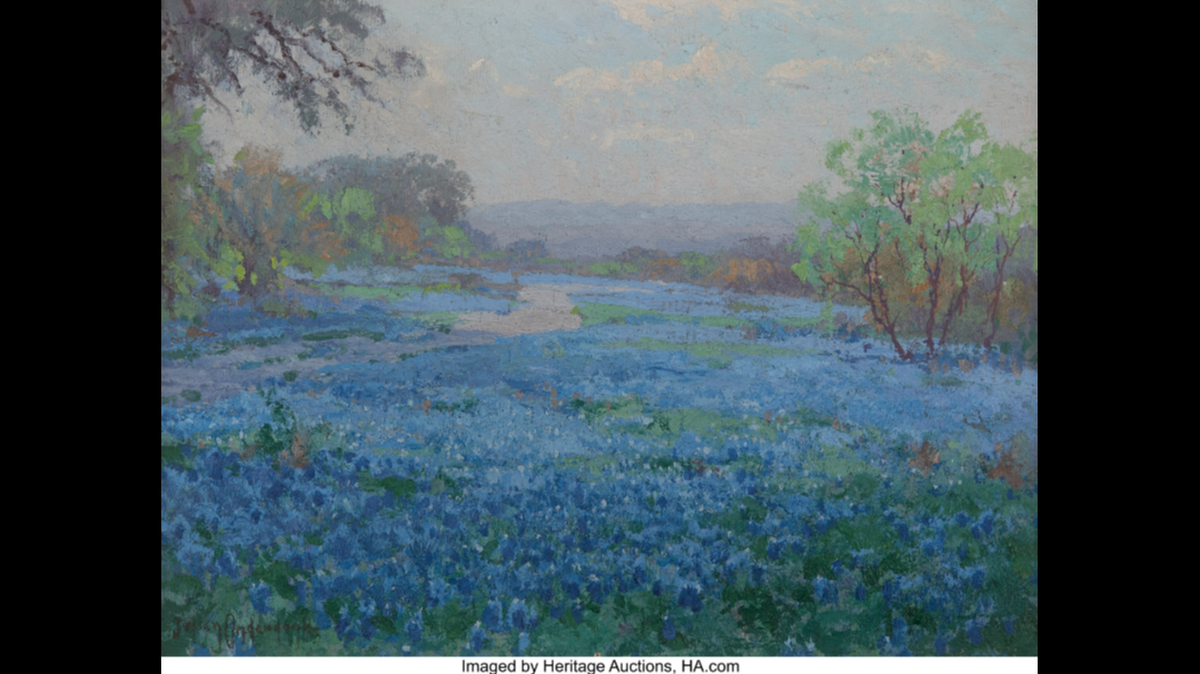 A painting that was nearly donated to Goodwill recently sold at auction in Texas for more than $100,000, according to auction officials.