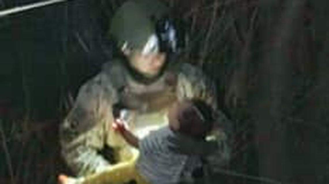 A 6-month-old child was rescued at the United States-Mexico border in Texas, according to the state Department of Public Safety.
