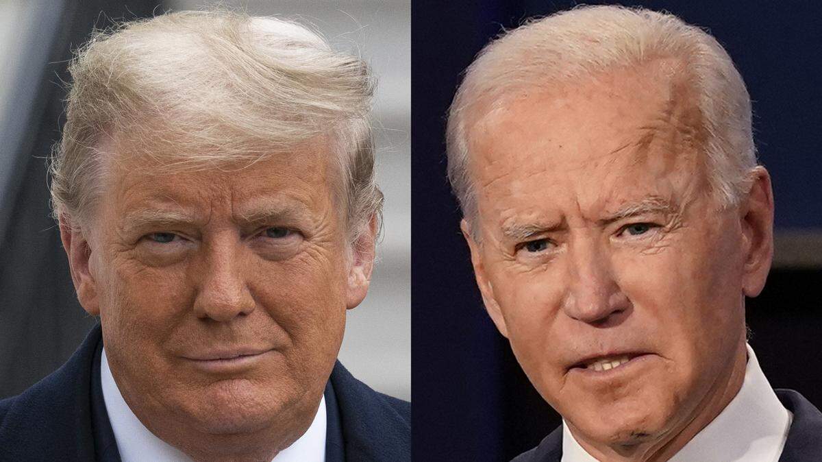 President Donald Trump, former Vice President Joe Biden