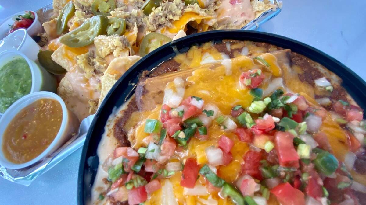 Tamale nachos, top, and a tamale bowl at Tommy Tamale.
