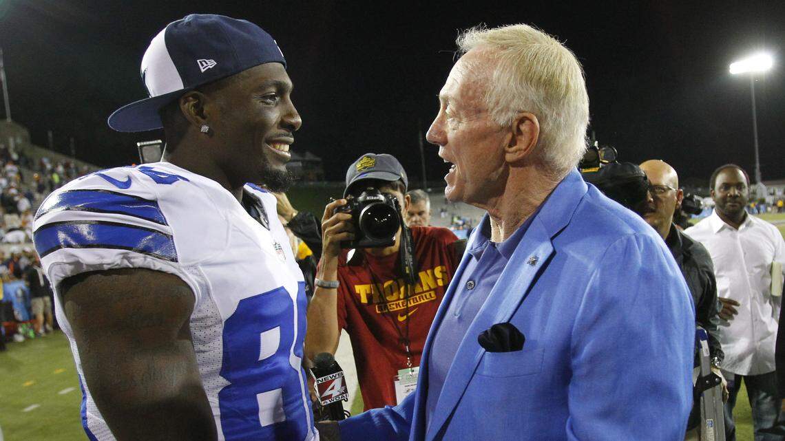 Dallas Cowboys owner Jerry Jones looks says his team has not had a No. 1 receiver in years, which is seemingly a subtle shot at the decline in production of Dez Bryant before he was released in April.