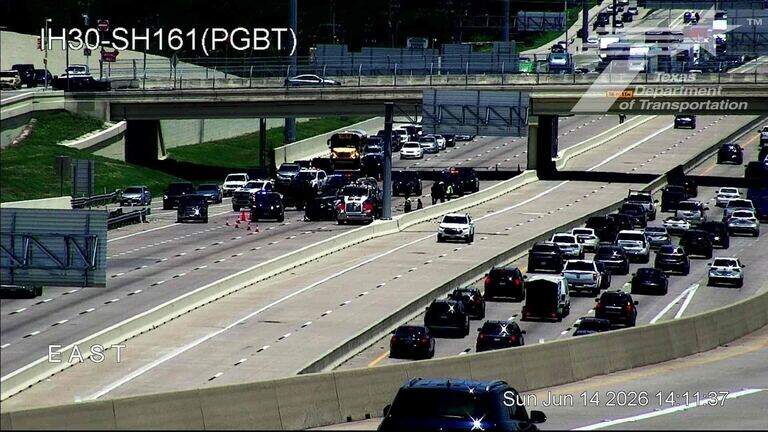 All westbound lanes of I-30 reopen after being closed due to crash Sunday