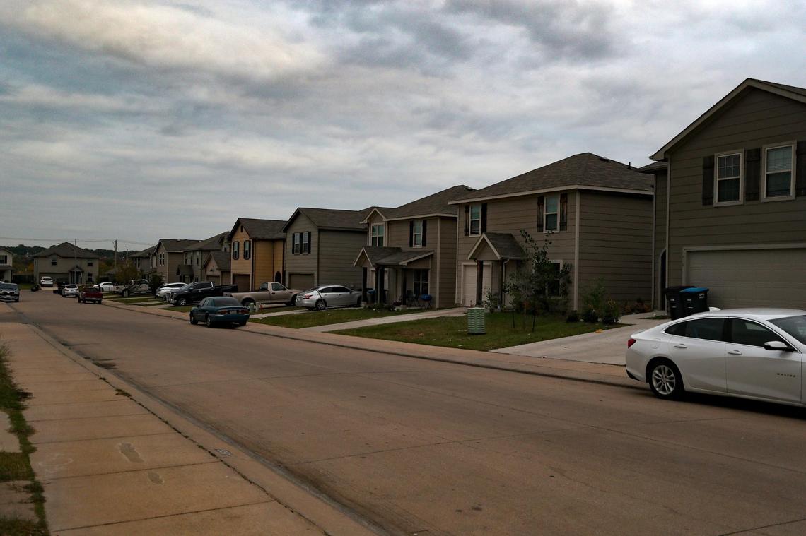 Home line the street of the Sierra Vista neighborhood. Residents say they often hear from companies offering to buy their homes.