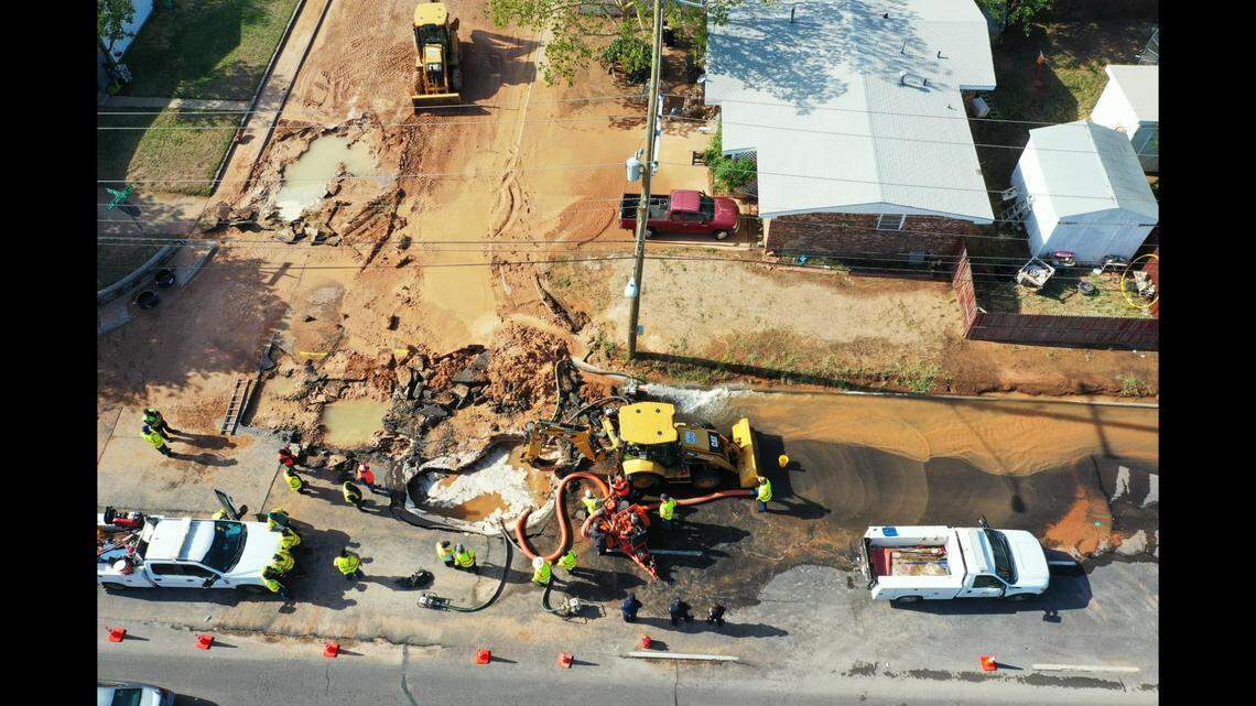 A major water main broke in the city of Odessa, Texas, leaving thousands without water.