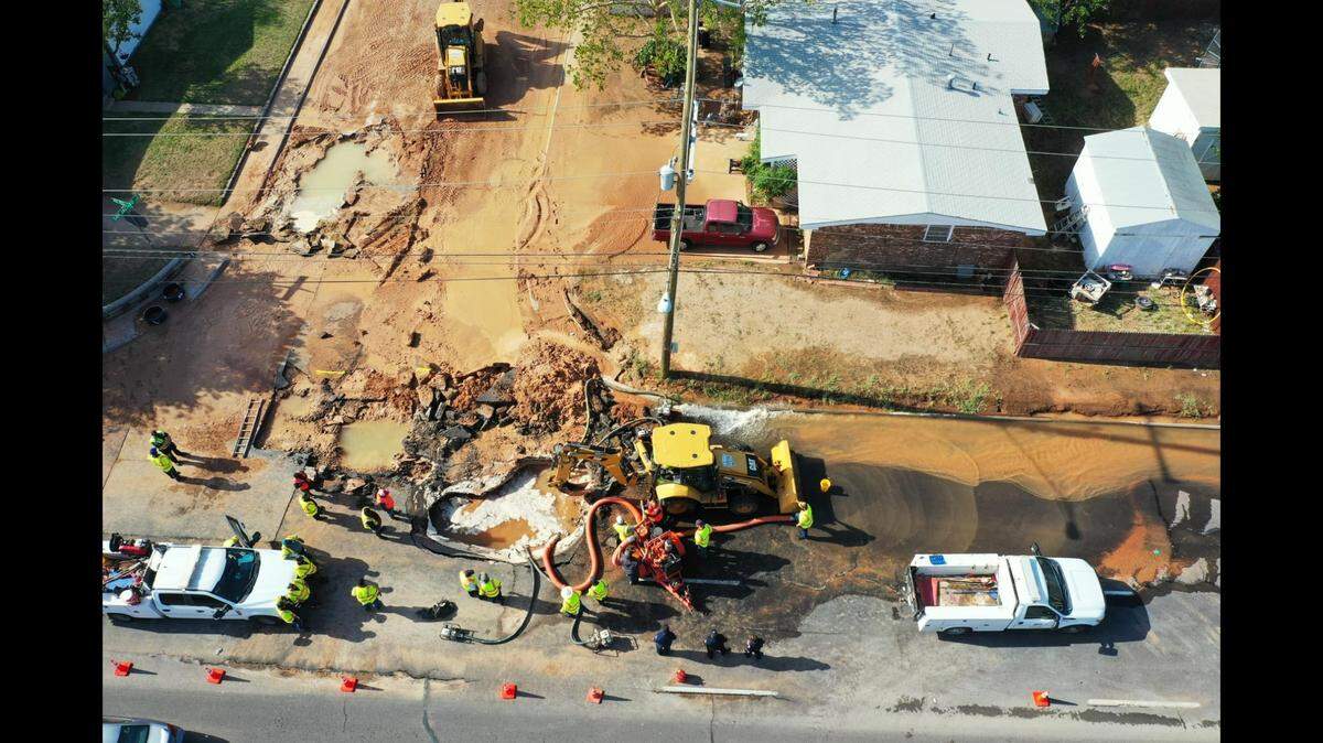 A major water main broke in the city of Odessa, Texas, leaving thousands without water.