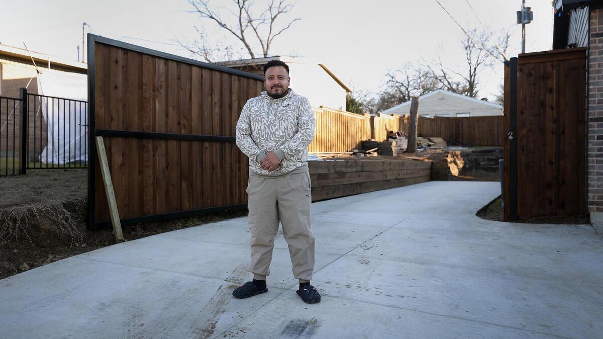 Rodolfo Martinez extended the driveway and built a fence surrounding his new Carver Heights home in order to provide more parking space for his work vehicles as well as a safe place for his 5-year-old old son to play. In December 2024 he received a notice from the city claiming the project violated the building design guidelines of his historic neighborhood.