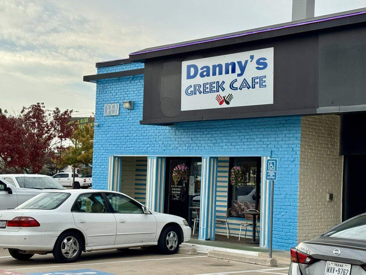 Danny’s Greek Cafe opened in October 2025 on Horne Street at Camp Bowie Boulevard, in a space that was formerly Mr. Gatti’s Pizza.