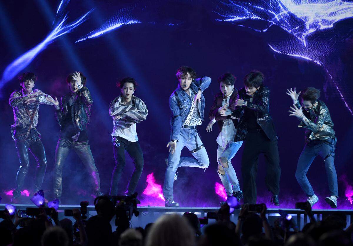 BTS performs “Fake Love” at the Billboard Music Awards at the MGM Grand Garden Arena on Sunday, May 20, 2018, in Las Vegas.