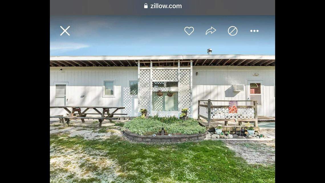 Up close, the home looks perfectly normal.