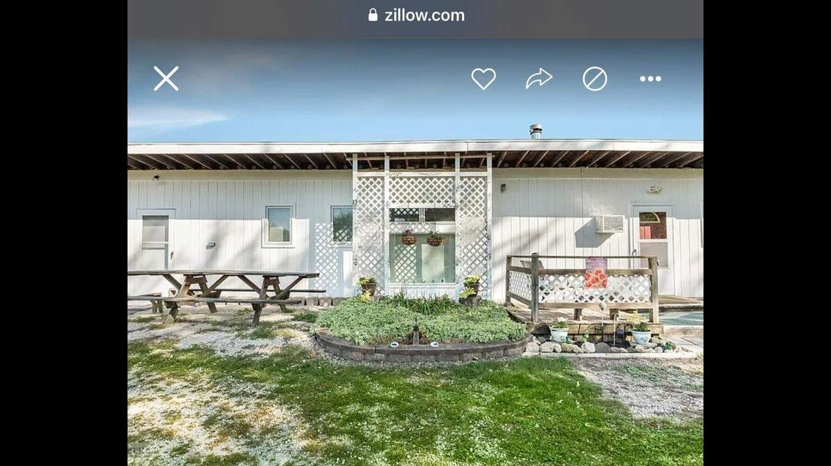 Up close, the home looks perfectly normal.