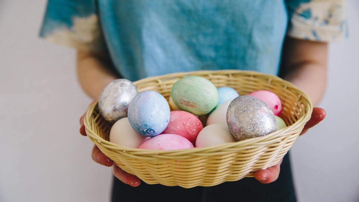 Easter egg basket