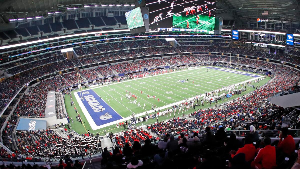 AT&T Stadium was a packed house for the State 6A Division I Championship football game at AT&T Stadium, Arlington, Texas, Saturday, Dec. 22, 2018. North Shore won with a Hail-Mary as the clock ran out 41-36. (Star-Telegram Bob Booth)