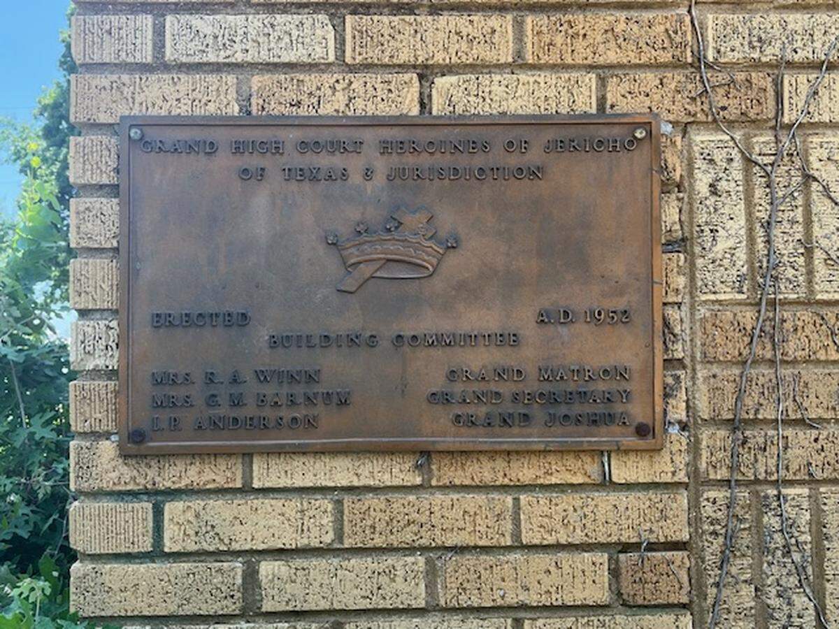 The Grand High Court of Heroines of Jericho in Fort Worth serves as the headquarters for all local chapters of the organization in Texas.