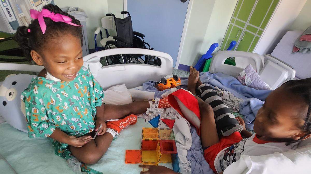 Me’chelle, 3, and Ka’Vion, 6, were injured in a drive-by shooting outside their family’s apartment on Las Vegas Trail in west Fort Worth on May 1, 2024.