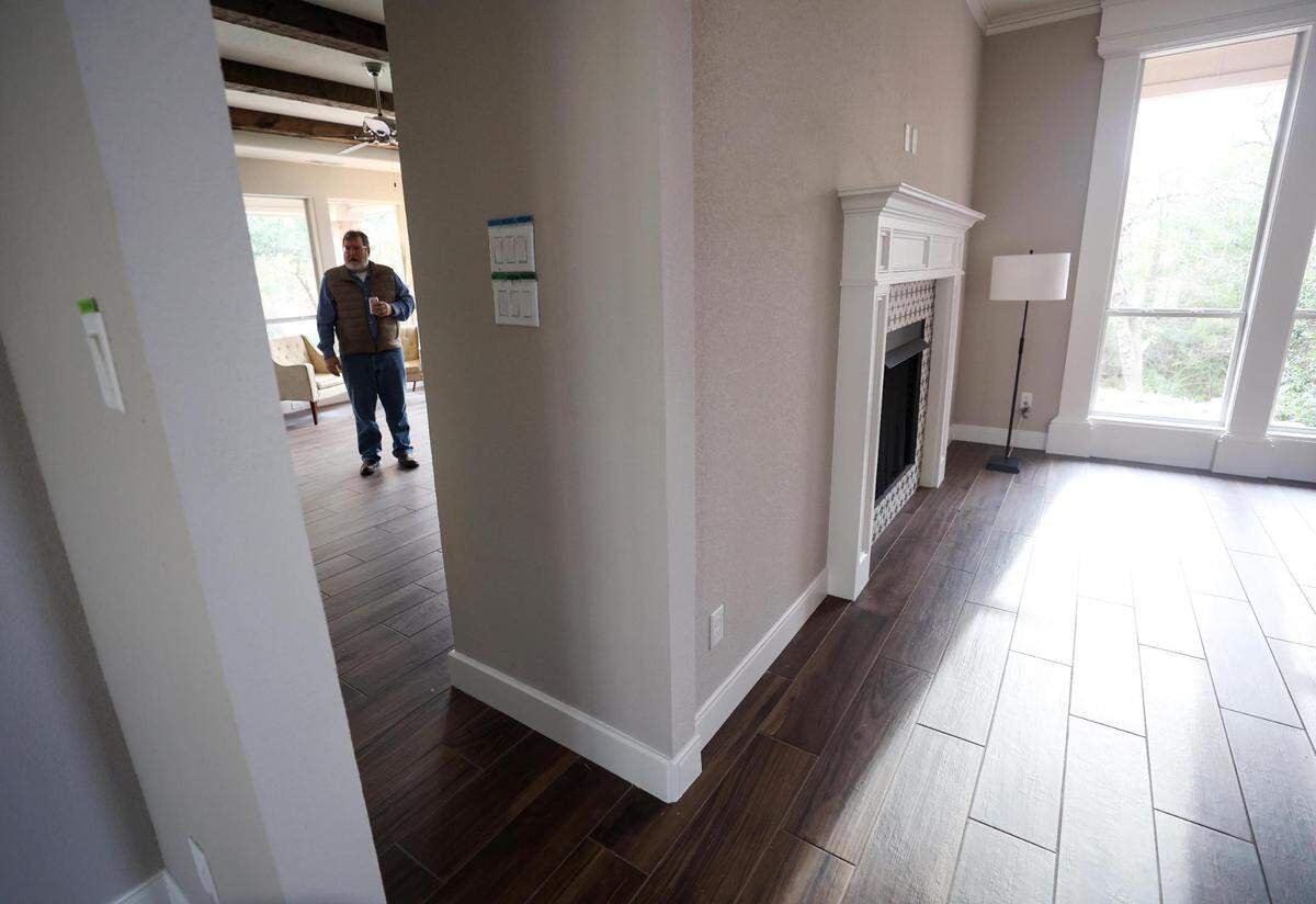 Riff Wright had just remodeled a new home in the Lost Creek Estates neighborhood when February’s winter storm hit. Five lines burst in the home, causing significant damage. Wright is just now moving into the home after months of repair work.