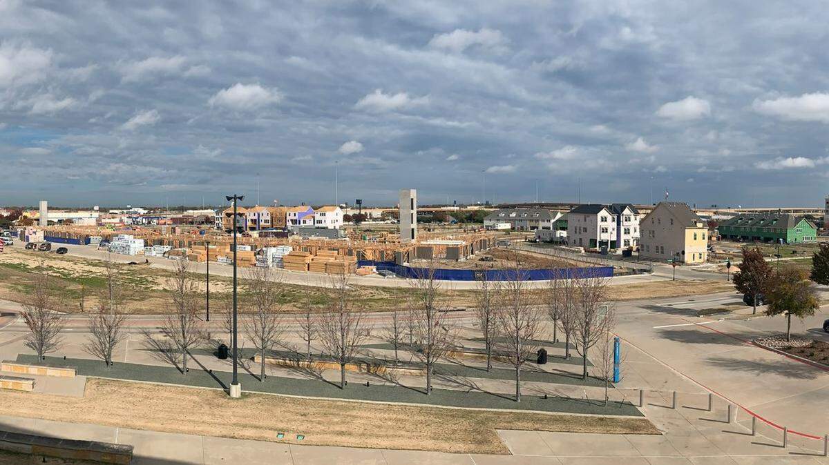 Construction is under way at City Point, a mixed-use development surrounding City Hall in North Richland Hills. When complete, the project will have single-family homes, apartments, shops and restaurants.