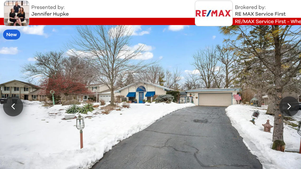 The unassuming exterior of the home