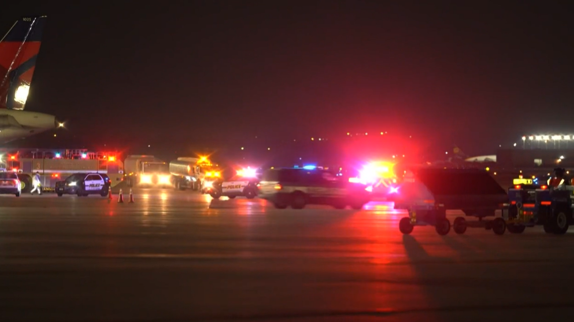A worker is dead after being pulled into an airplane engine at San Antonio International Airport in Texas, officials say.