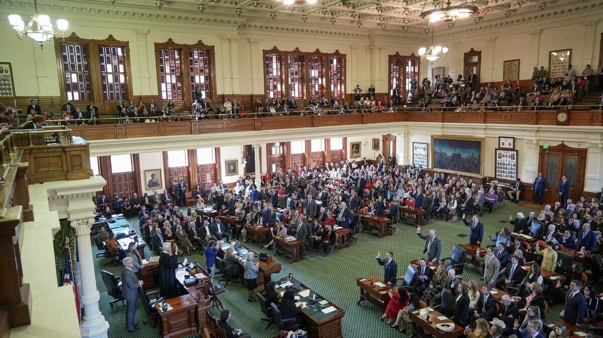 The Texas Senate chamber in 2023.