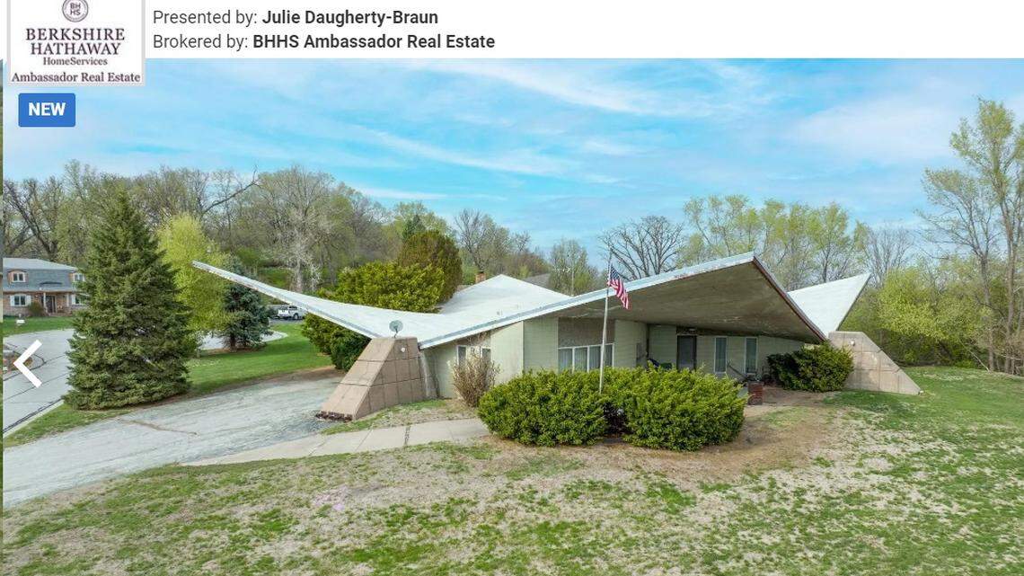 The home is known for its iconic rooftop.