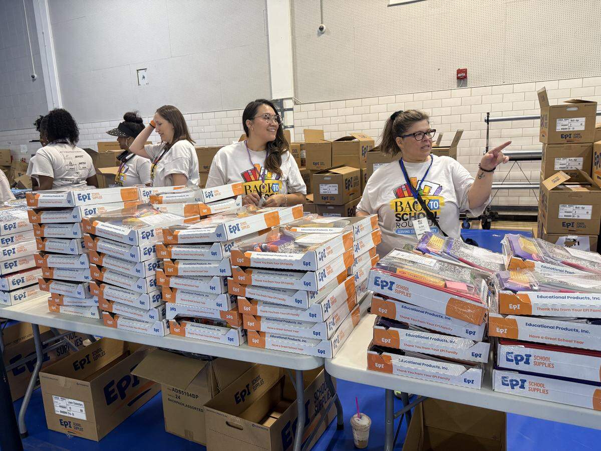 Tarrant County Back-to-School Roundup volunteers are distributing thousands of school supply packages to North Texas Families.