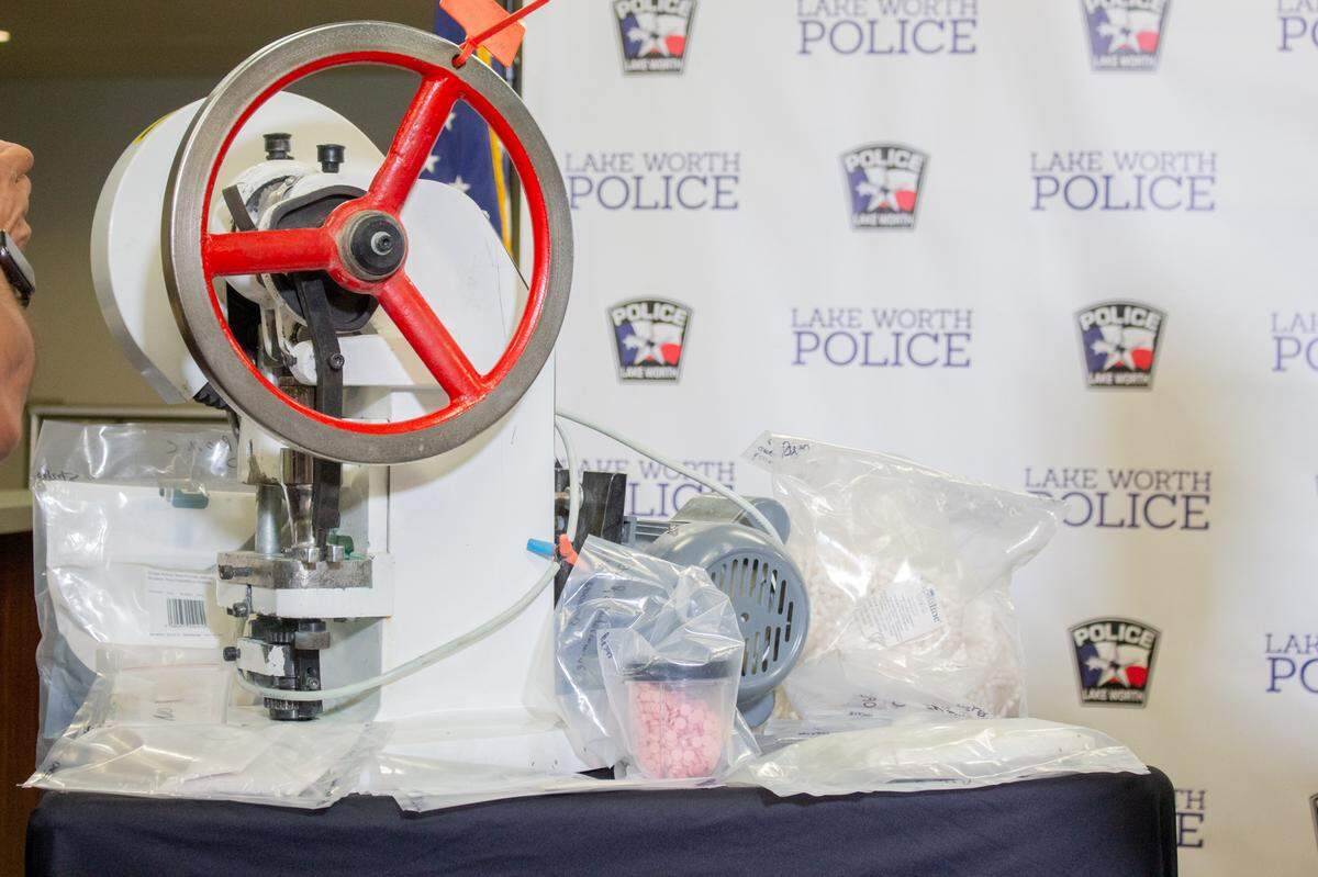 Lake Worth police seized more than $2.2 million worth of amphetamines, fentanyl, promethazine and more during a special operation on Friday.
