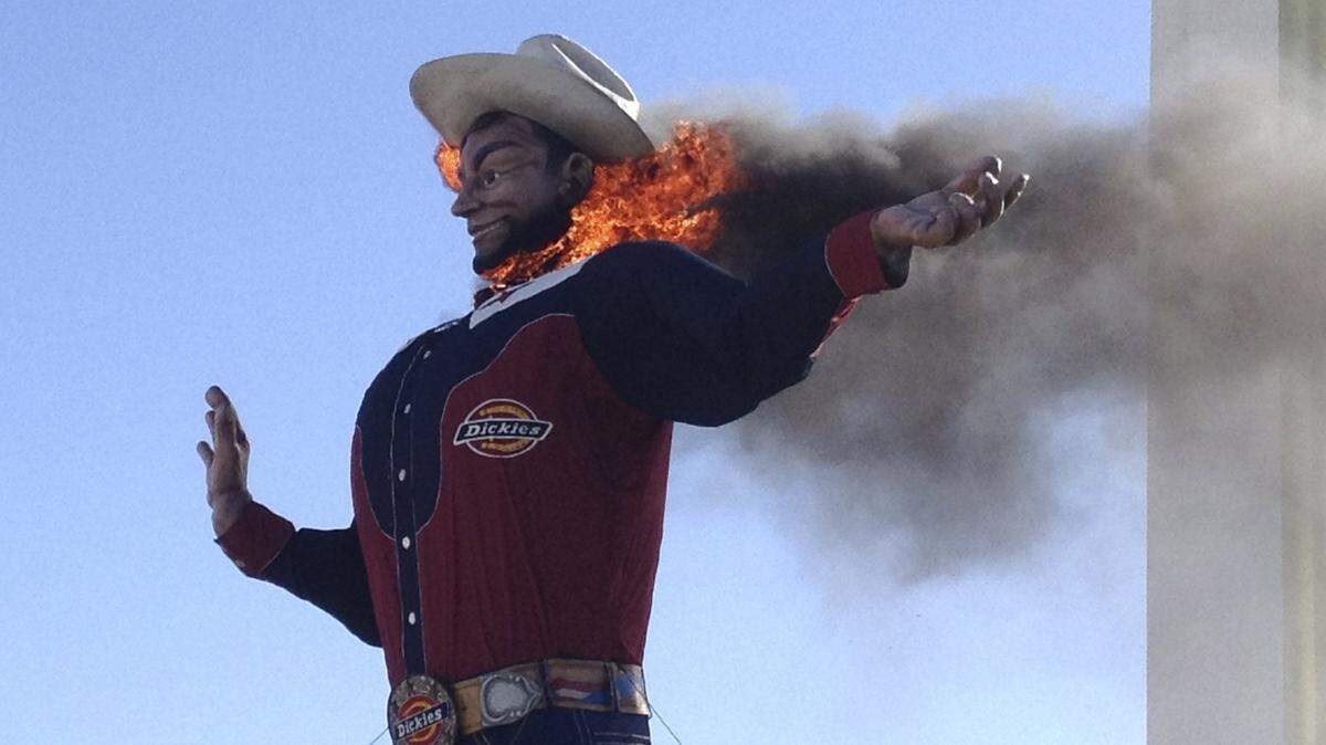 PHOTOS: See when Big Tex caught fire on Oct. 19, 2012