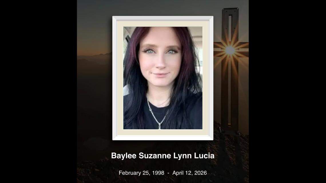 Baylee Suzanne Lynn Lucia, 28, has been identified as the motorcyclist who died in a six-vehicle crash on Interstate 35W in Fort Worth on April 12, 2026.