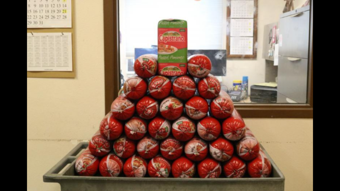 Over 300 pounds of contraband sausage was seized by U.S. Customs and Border Protection agents at a border crossing in El Paso, Texas.