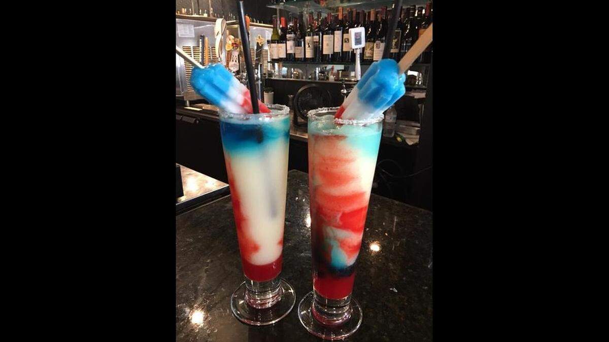 Bomb Pop margaritas at Chef Point Cafe