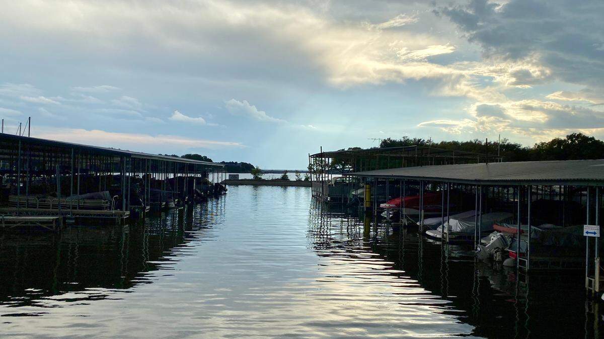 A 93-acre residential and commercial development is planned near Eagle Mountain Lake, shown above from a restaurant at a marina.